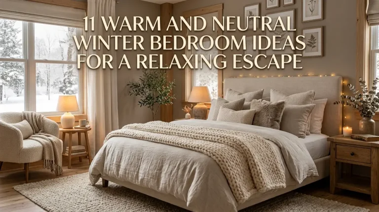 11 Warm and Neutral Winter Bedroom Ideas for a Relaxing Escape