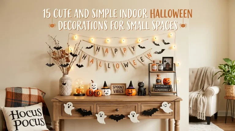 15 Cute and Simple Indoor Halloween Decorations for Small Spaces