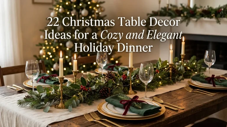 22 Christmas Table Decor Ideas for a Cozy and Elegant Holiday Dinner