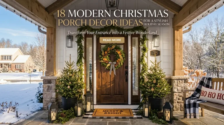 18 Modern Christmas Porch Decor Ideas for a Stylish Holiday Season