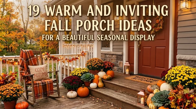 19 Warm and Inviting Fall Porch Ideas for a Beautiful Seasonal Display