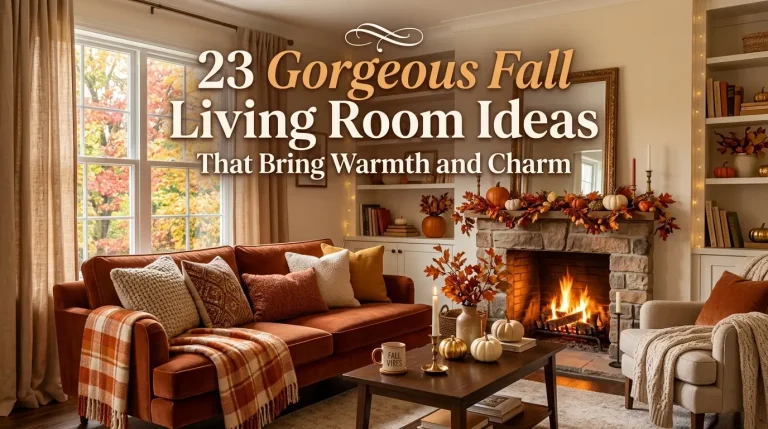 23 Gorgeous Fall Living Room Ideas That Bring Warmth and Charm