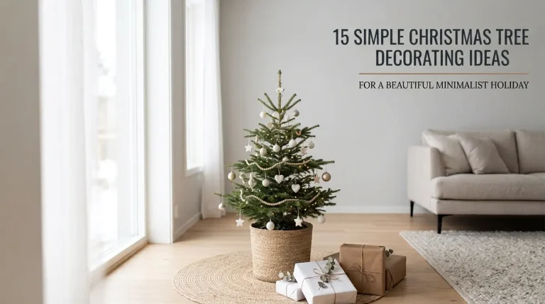 15 Simple Christmas Tree Decorating Ideas for a Beautiful Minimalist Holiday